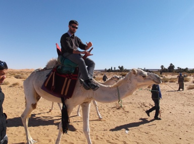 I surprised myself by managing to stay balanced whilst seated atop this camel.