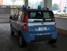 The infamous Fiat Panda police car